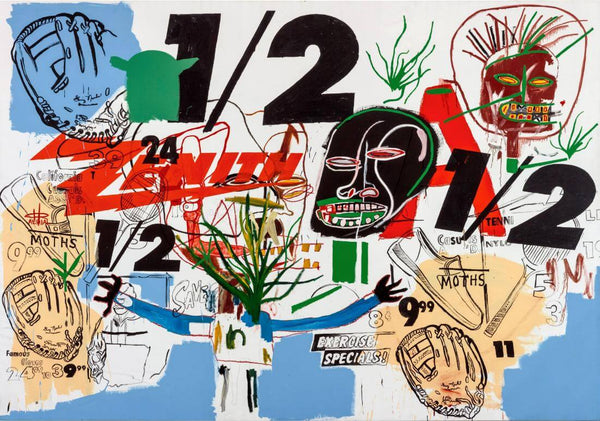 Untitled (1984) - Andy Warhol and Jean-Michel Basquiat - Neo Expressionist Masterpiece Painting - Art Prints