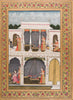 The Infant Rama Astounds Kaushalya - A Folio From Kanchana Chitra Ramayana (Golden Illustrated Ramayana) - c1796 Vintage Indian Miniature Art Painting - Framed Prints