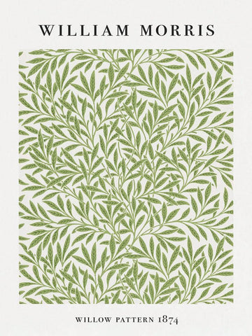 Willow - William Morris Exhibition Poster - Vintage Naturalistic Floral Wall Art by William Morris