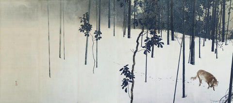 Winter Moon - Konoshima Okoku - Japanesse Masters Painting by Konoshima Okoku