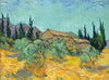 Wooden Huts Among Olive Trees And Cypresses - Vincent van Gogh - Impressionist Painting - Posters