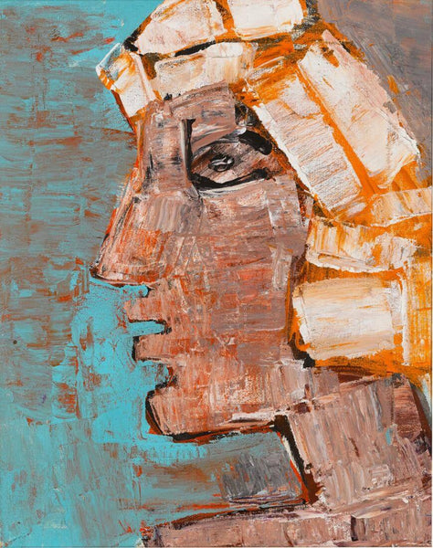 Young Boy - Maqbool Fida Husain - Portrait Painting - Art Prints