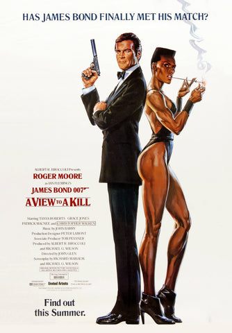 Classic Movie Art Poster - View To A Kill - Tallenge Hollywood James Bond Poster Collection - Life Size Posters by Tallenge Store