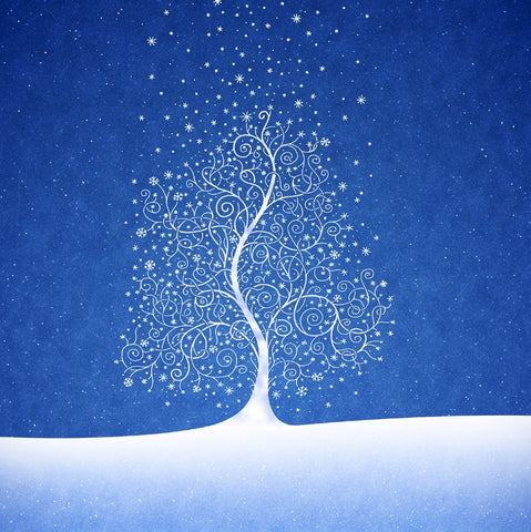 Tree & Snowflakes - Framed Prints