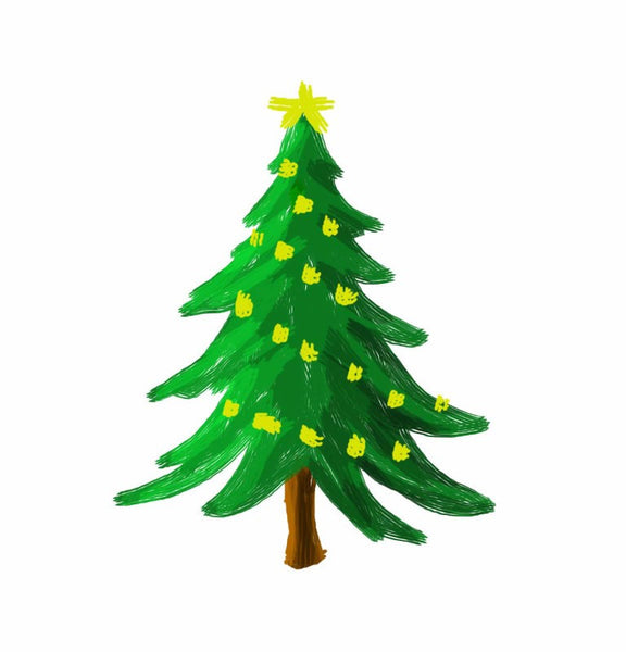 Christmas Tree Art - Canvas Prints