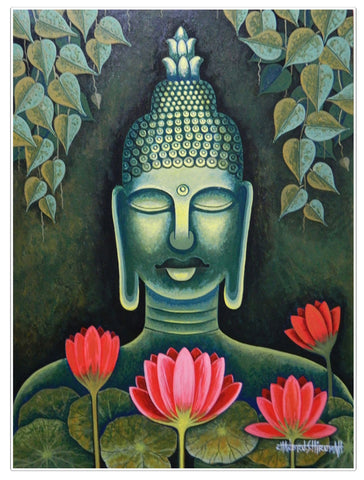 Buddha - Life Size Posters | Variants Art by S Buy Digital Posters, Chandru Compact, and Frames, | Prints & Canvas Medium Hiremath Large Small