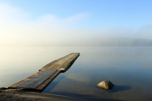 Jetty In Fog - Large Art Prints