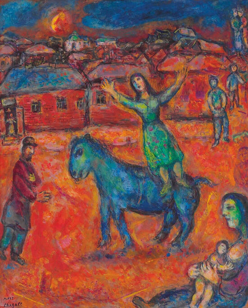 The Red Village (Au Village Rouge) - Marc Chagall - Life Size Posters