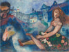 Girl With Horse (Jeune fille au cheval) - Marc Chagall - Life Size Posters
