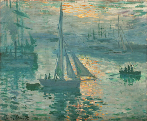 Sunrise (Marine) - Large Art Prints by Claude Monet