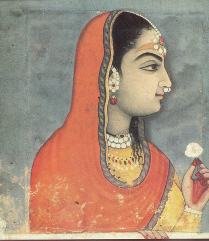 Indian Miniature Art - Princess Meera - Large Art Prints