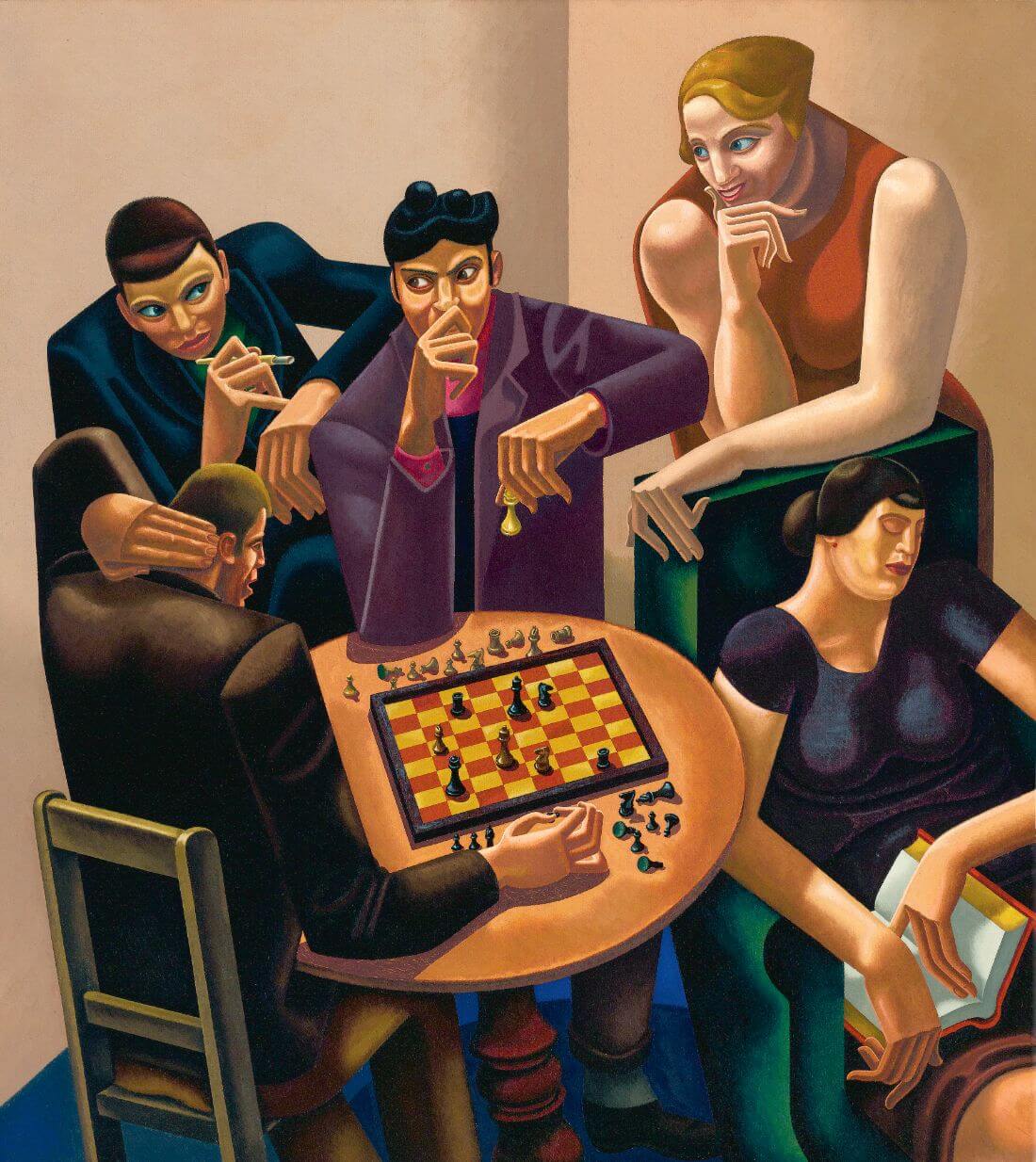 Chess Game Painting by Dariotti Art
