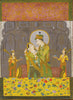 A Prince And His Consort - C.1810 -  Vintage Indian Miniature Art Painting - Canvas Prints