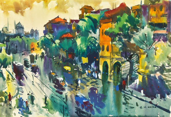 A View Of Bombay - Sayed Haider Raza - Large Art Prints