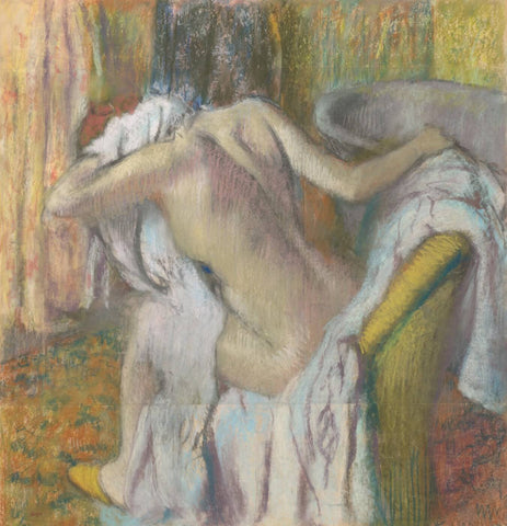 After the Bath, Woman Drying Herself - Posters by Edgar Degas