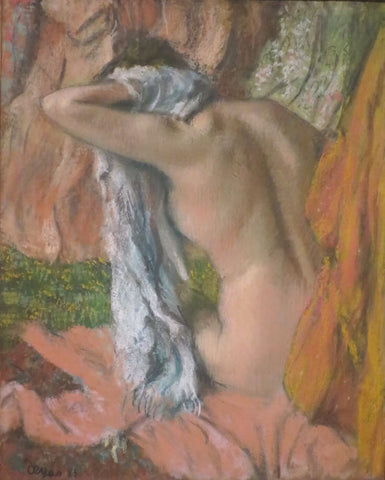 After The Bath, Woman Drying Her Neck - Posters by Edgar Degas