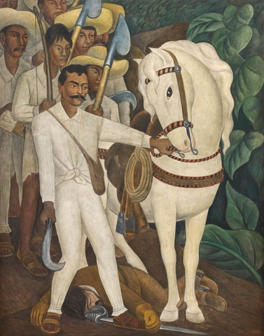 Agrarian Leader Zapata - Diego Rivera - Framed Prints by Diego Rivera