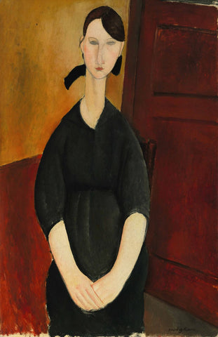 Portrait Of Paulette Jourdain - Large Art Prints by Amedeo Modigliani
