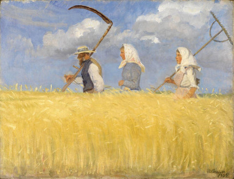 Harvesters - Anna Ancher by Anna Ancher