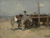 Donkey Stand on the Beach at Scheveningen - Anton Mauve - Posters