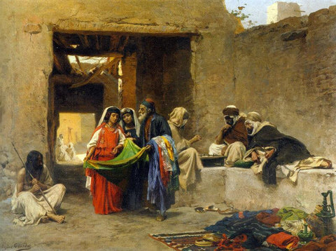 At The Souk - Life Size Posters by Eugene Alexis Girardet