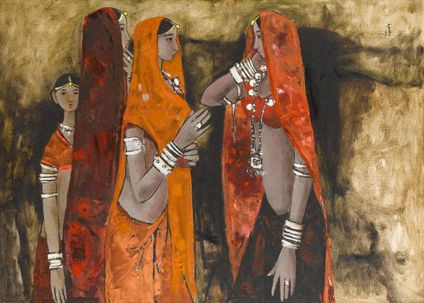 Rajasthani Girls - Framed Prints