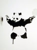 Panda with Guns – Banksy – Pop Art Painting - Framed Prints