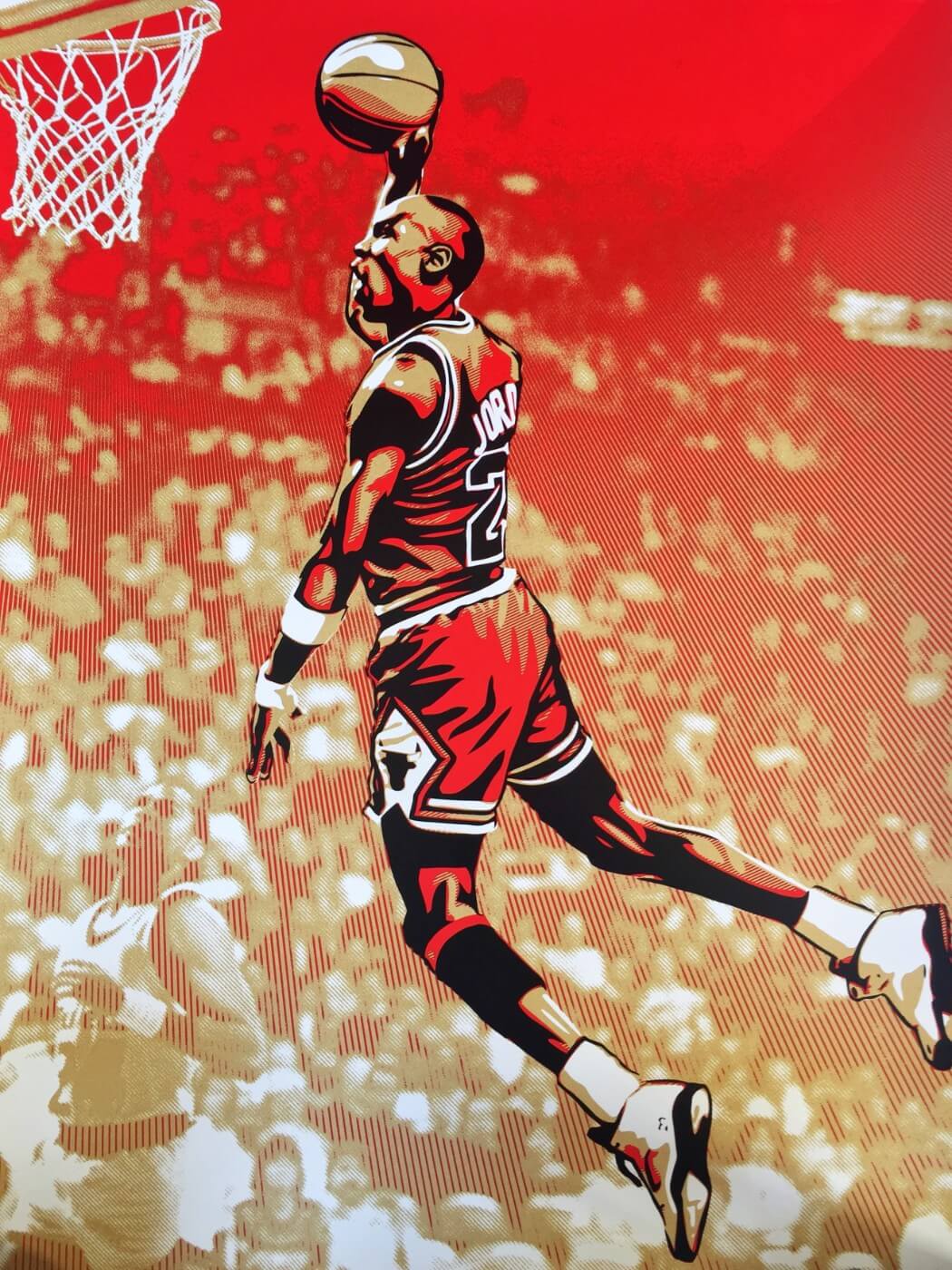 Michael Jordan Chicago Bulls 3 NBA Basketball Art Print 11x14 