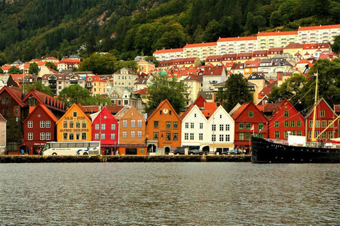 Beautiful Bergen (Bryggen) Norway - Canvas Prints