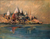 Benaras  - Sayed Haider Raza Painting -Early Works - Canvas Prints