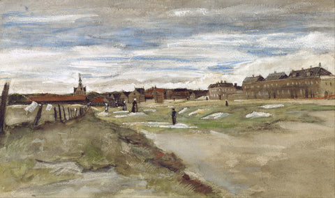 Bleaching Ground At Scheveningen - Large Art Prints by Vincent Van Gogh