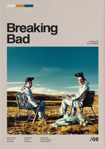 Breaking Bad - Bryan Cranston - Walter White - TV Show Poster 3 - Canvas Prints