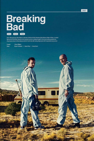 Breaking Bad - Bryan Cranston - Walter White - TV Show Poster 4 - Framed Prints