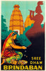 Brindavan - Visit India - 1930s Vintage Travel Poster - Posters