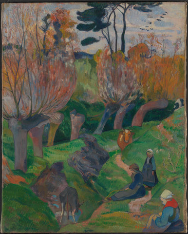Brittany Landscape - Large Art Prints by Paul Gauguin