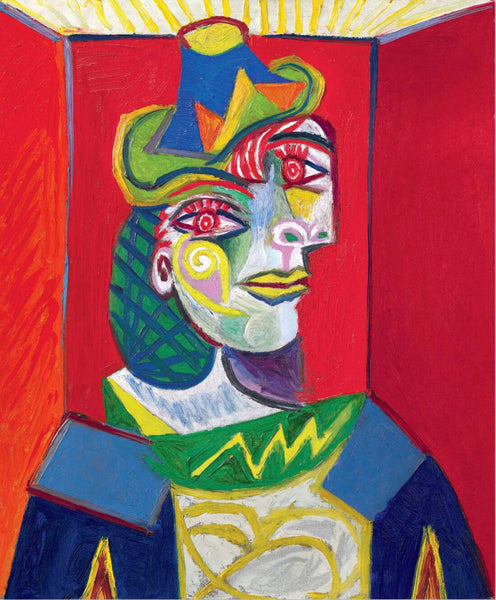 Woman in Fishnet (Femme à la Résille) – Pablo Picasso Painting - Framed Prints