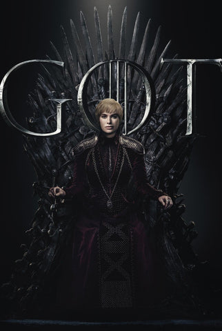 Cersie Lannister- Iron Throne - Art From Game Of Thrones - Posters