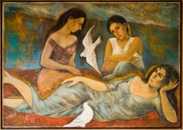 Indian Art - Anis Farooqui - Resting - Posters