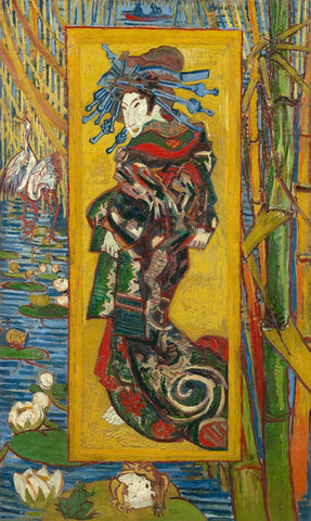 Courtesan after Eisen - Large Art Prints by Vincent Van Gogh
