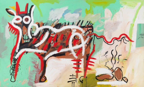 Cowparts - Jean-Michel Basquiat - Abstract Expressionist Painting - Art Prints