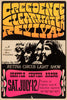 Creedence Clearwater Revival CCR - 1969 Seattle -  Music Concert Poster - Art Prints