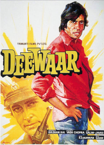 Cult Classics Movie Poster - Deewar - Amitabh Bachchan - Tallenge Bollywood Poster Collection - Canvas Prints by Tallenge Store
