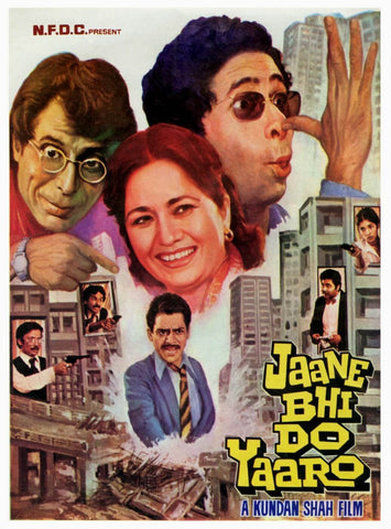 Cult Classics Movie Poster - Jaane Bhi Do Yaaro - Framed Prints by Tallenge Store