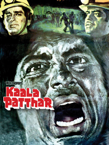 Cult Classics Movie Poster - Kaala Patthar - Amitabh Bachchan - Tallenge Bollywood Poster Collection - Framed Prints by Tallenge Store