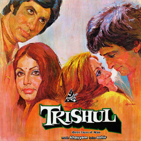 Cult Classics Movie Poster - Trishul - Amitabh Bachchan - Tallenge Bollywood Poster Collection - Framed Prints by Tallenge Store
