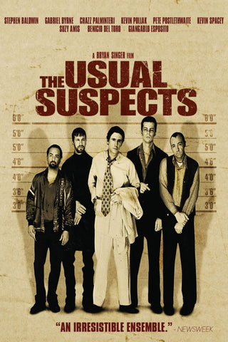 Cult Movie Fan Art - The Usual Suspects - Line Up - Tallenge Hollywood Poster Collection - Canvas Prints by Tim