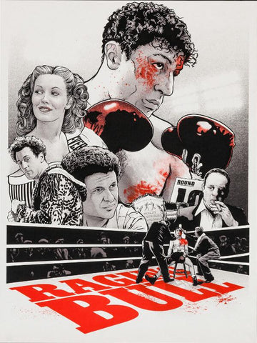 Cult Movie Poster Art - Raging Bull - Robert De Niro - Tallenge Hollywood Poster Collection - Canvas Prints by Tallenge Store