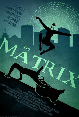 Cult Movie Poster Fan Art - The Matrix - Tallenge Hollywood Poster Collection - Canvas Prints by Tallenge Store