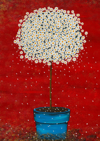 Daisy - Tallenge Floral Painting by Tallenge Store