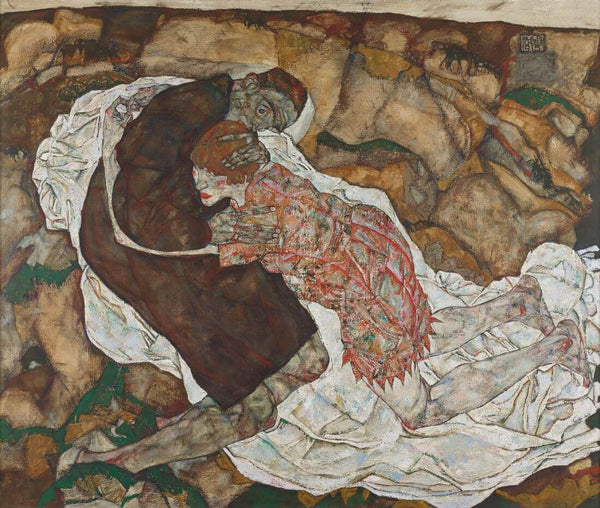 Death And the Maiden (Tod Und Mädchen) - Egon Schiele - Posters